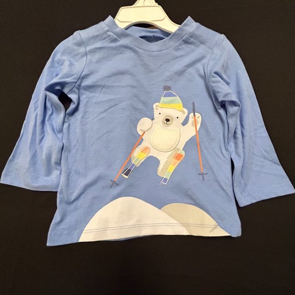 FIRST IMPRESSIONS UNISEX PASSION BLUE SKI BEAR & JOGGER 2-PC SET 12-MONTHS - Picture 8 of 10